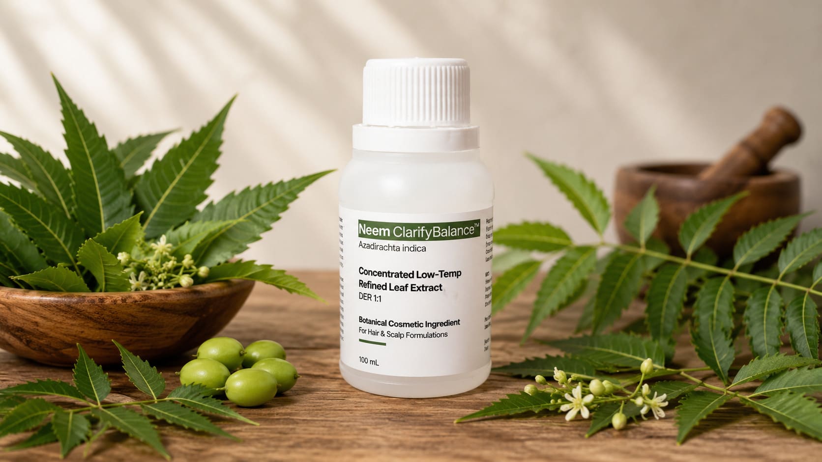 Neem ClarifyBalance™ — refined botanical active for clarifying scalp